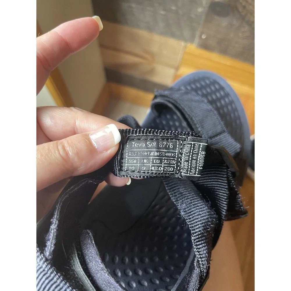 Teva Men's Navy Adjustable Strap Hiking Water Shoes Sandals Size 10 Outdoor